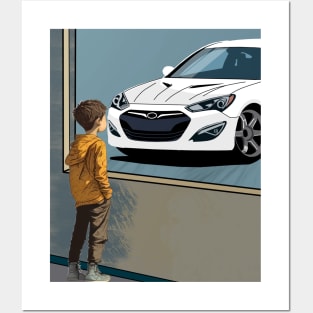 Hyundai Genesis Coupe Kids Dreams Posters and Art